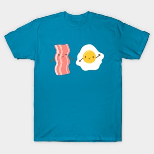 Cute and Kawaii Bacon and Eggs T-Shirt T-Shirt